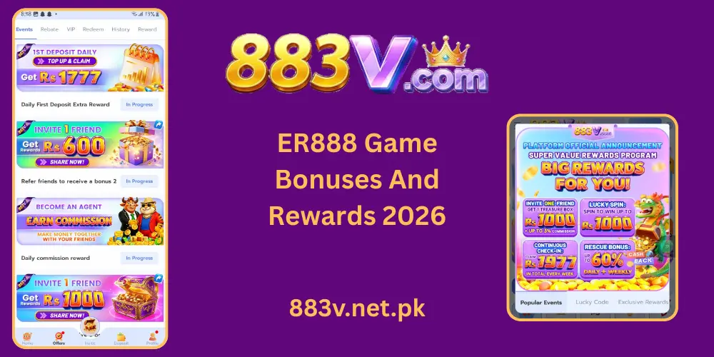 883V Game Bonuses And Rewards